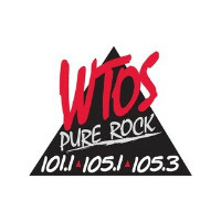 WTOS Pure Rock 105.1 FM LOGO WTOS Pure Rock 105.1 FM LOGO
