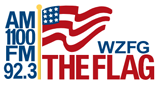 The Flag 1100 AM - WZFG LOGO