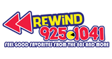 Rewind 92.5 & 104.1 LOGO